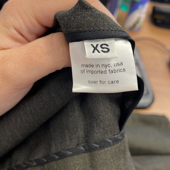 Rachel Comey brown 100% Wool pencil skirt stretchy waist black panels XS - Picture 6 of 16